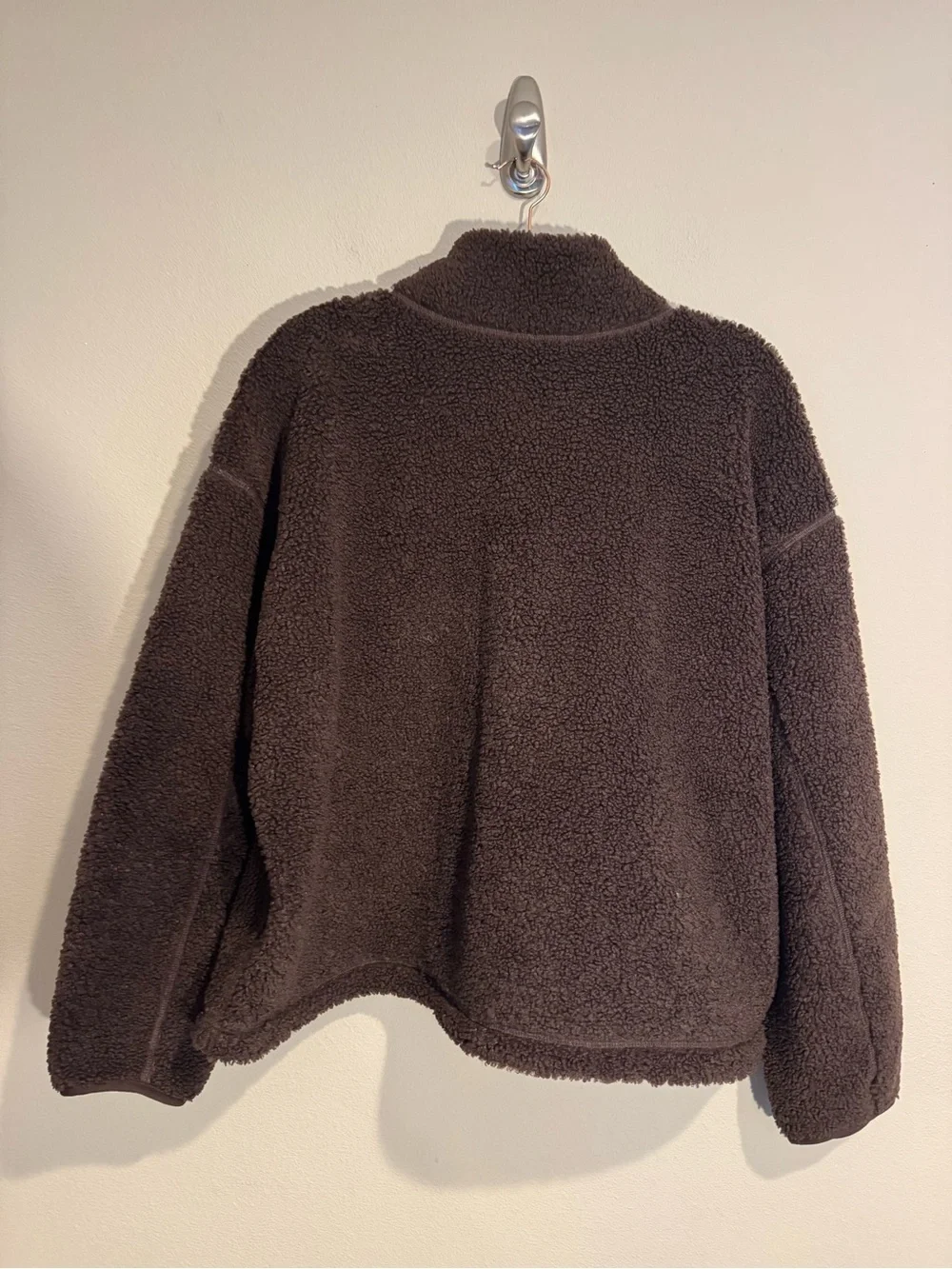 Everlane Reversible Teddy Half Zip Pullover